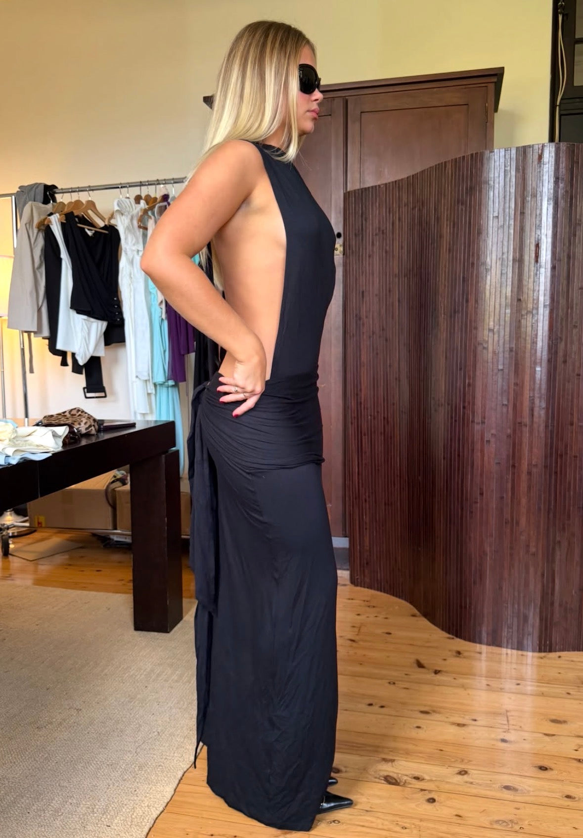 Aliyah Backless Maxi Dress