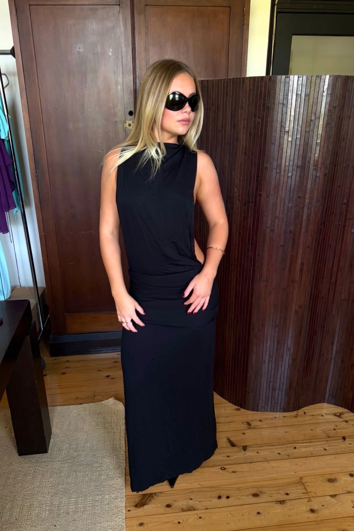 Aliyah Backless Maxi Dress
