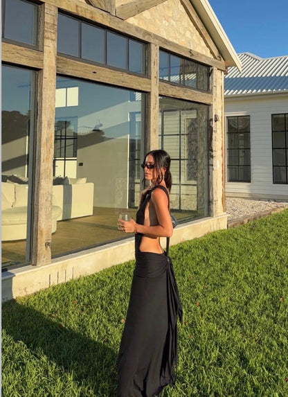 Aliyah Backless Maxi Dress