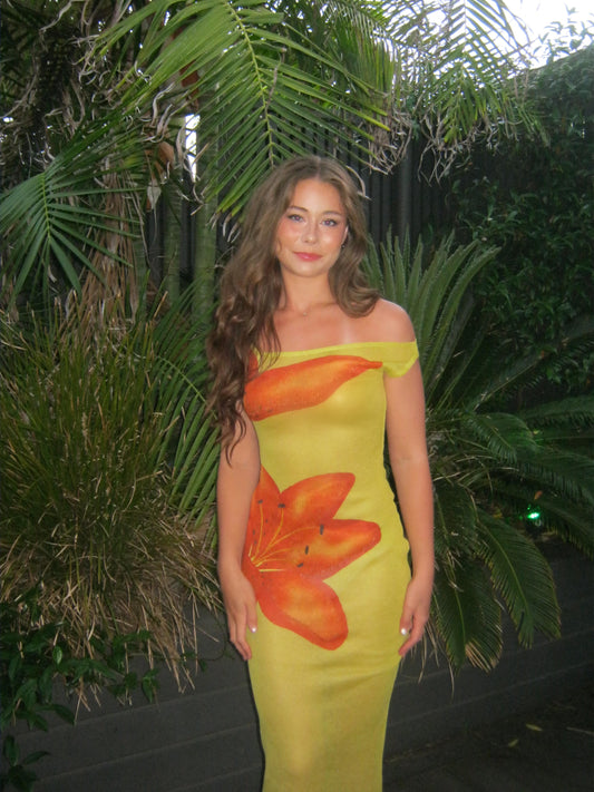 Flora Knit Maxi Dress