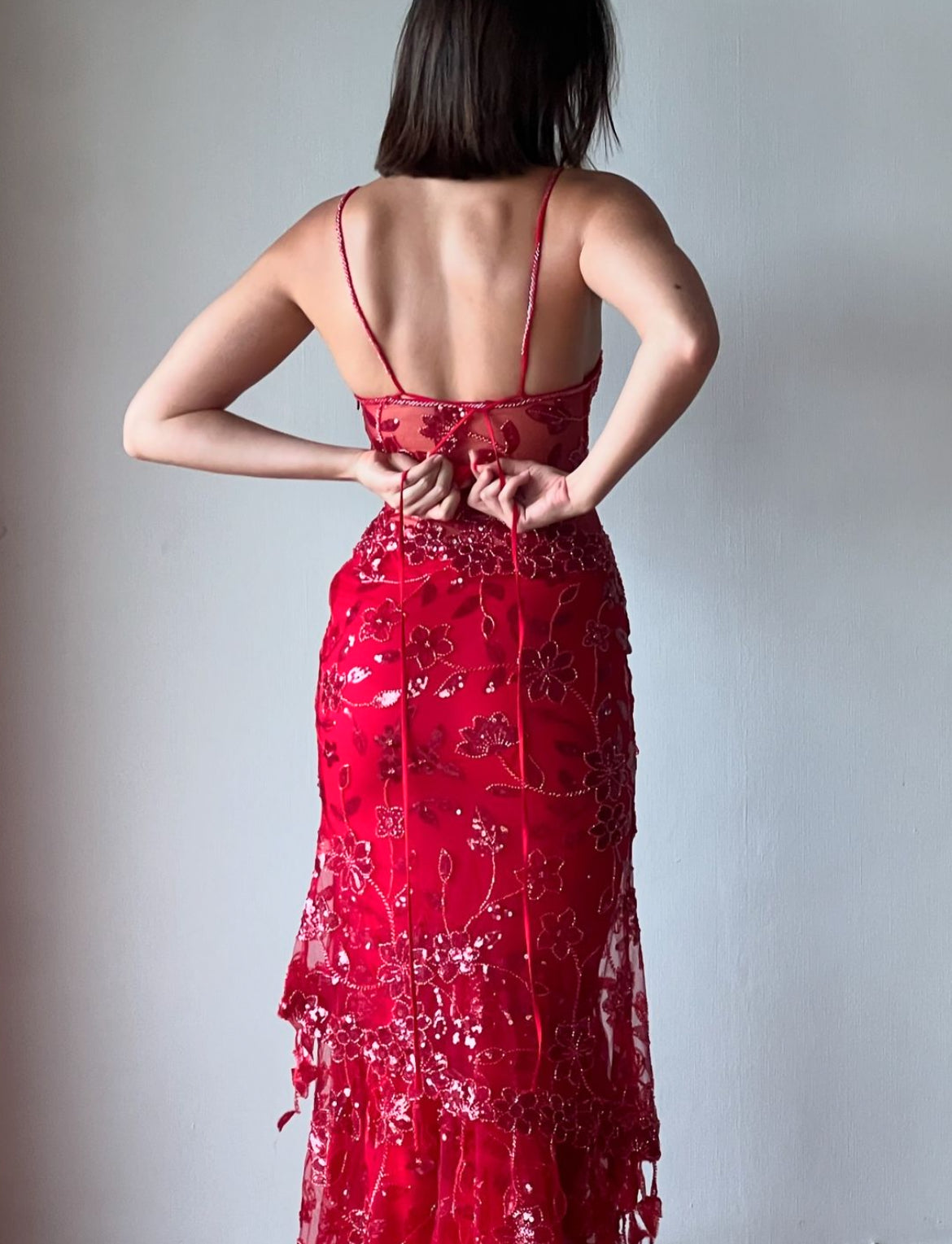 Red Delilah Maxi Dress