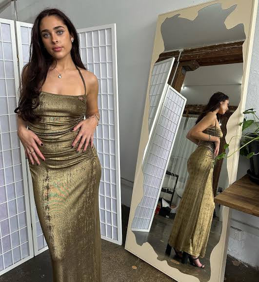 Gold Metallic Dress