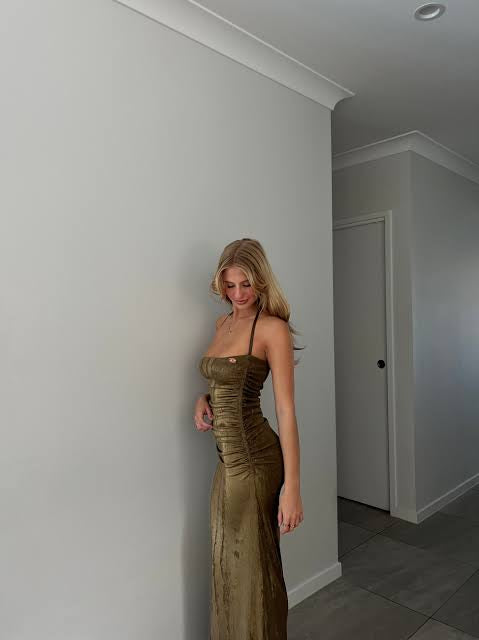 Gold Metallic Dress
