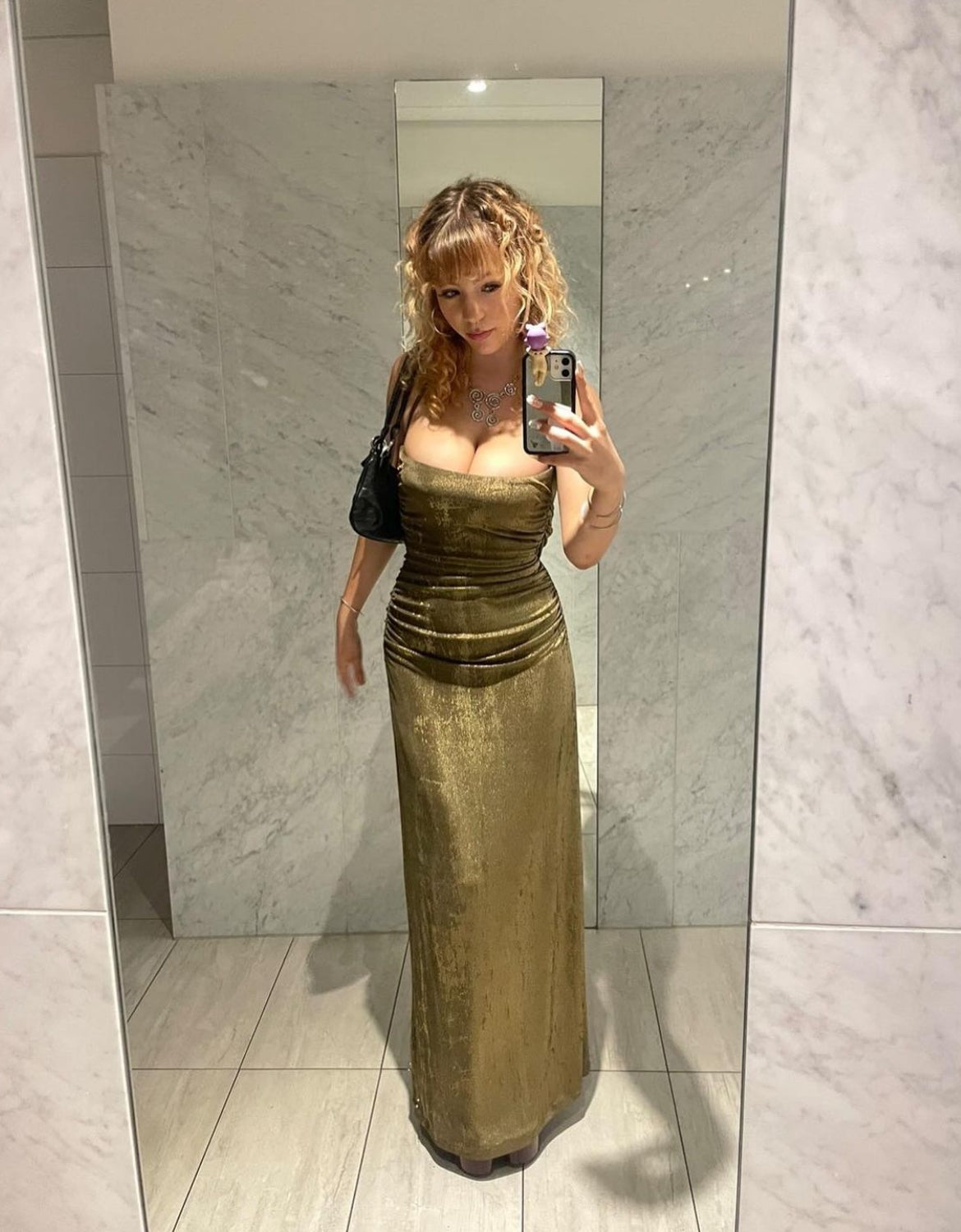 Gold Metallic Dress