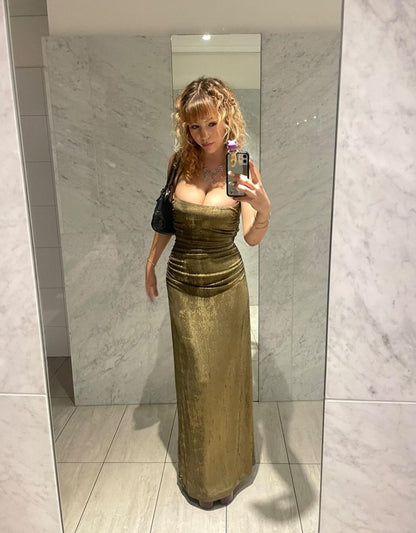 Gold Metallic Dress