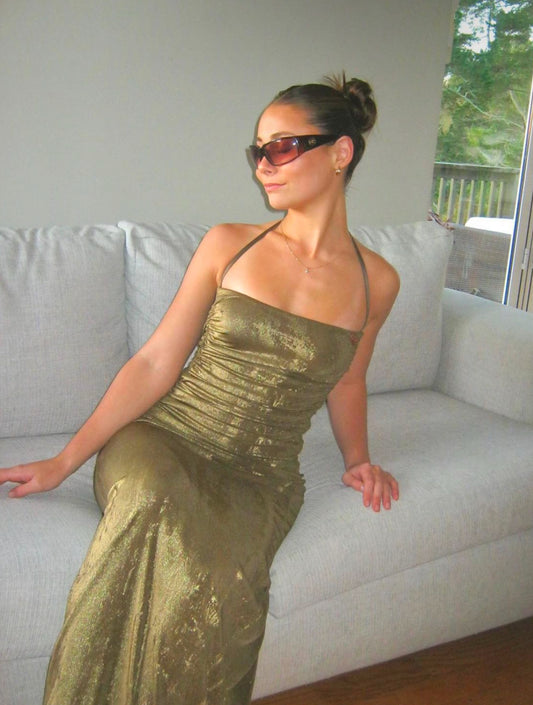 Gold Metallic Dress