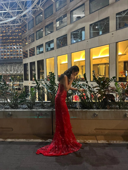 Red Delilah Maxi Dress