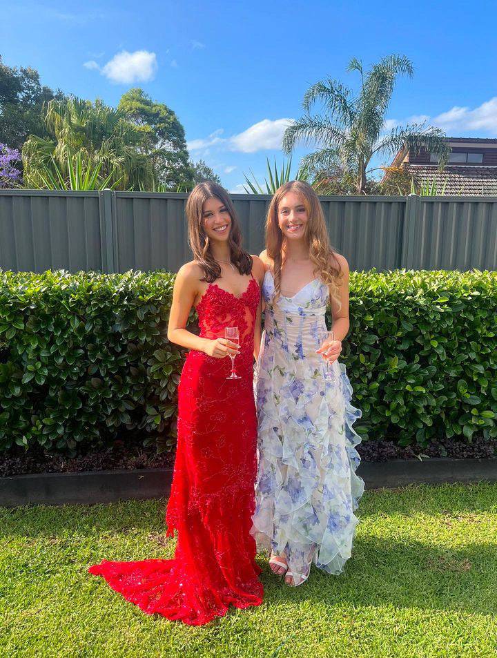 Red Delilah Maxi Dress